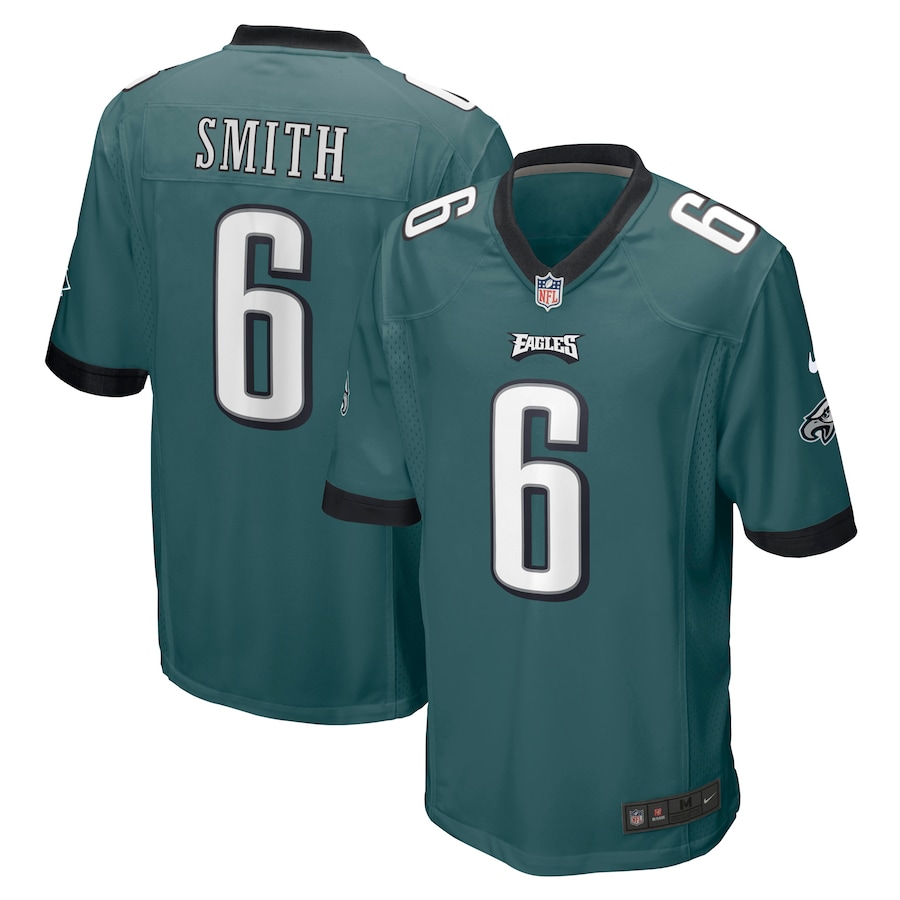 Mens Philadelphia Eagles DeVonta Smith Midnight Green Player Game Jersey