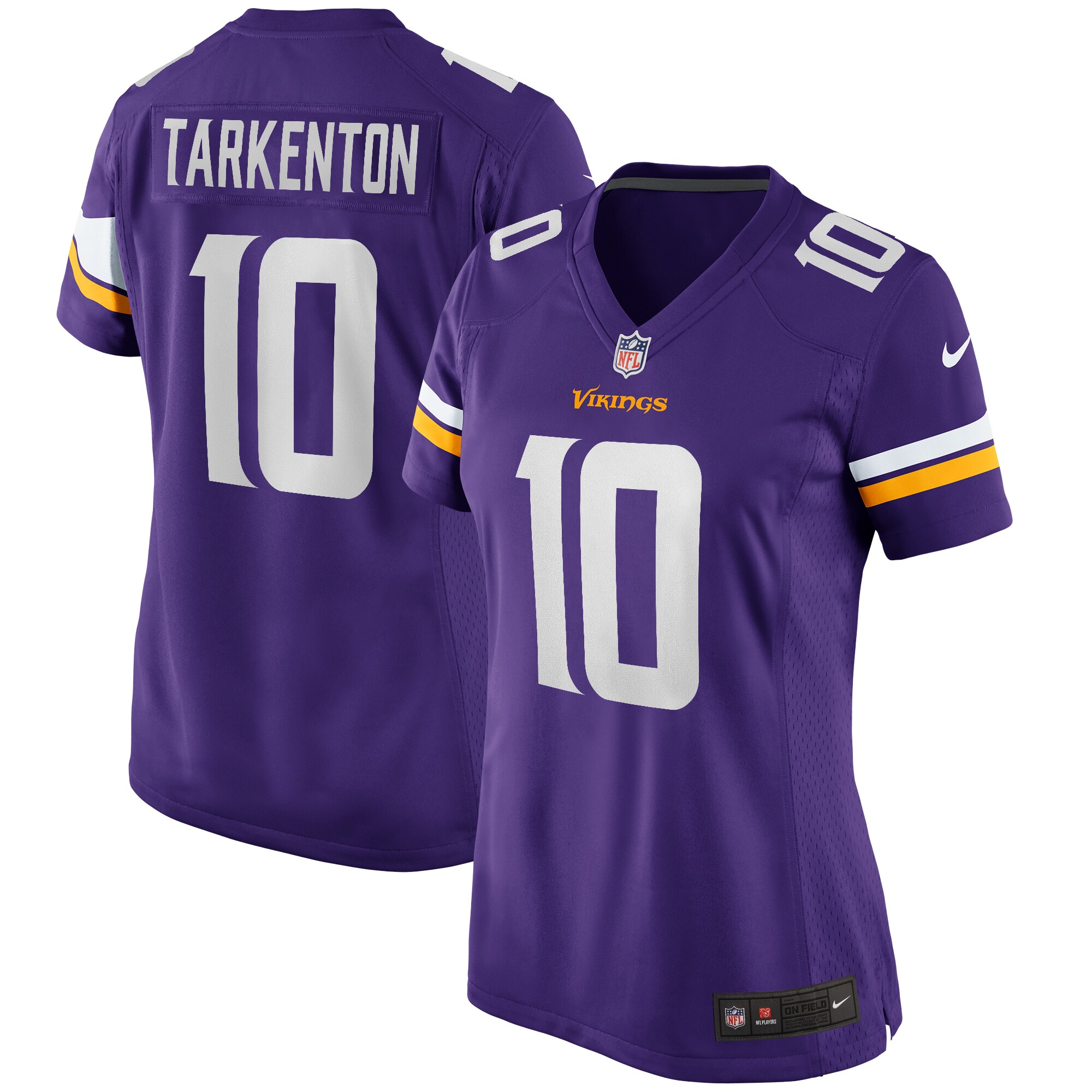 Fran Tarkenton Minnesota Vikings Women's Game Retired Player Jersey - Purple