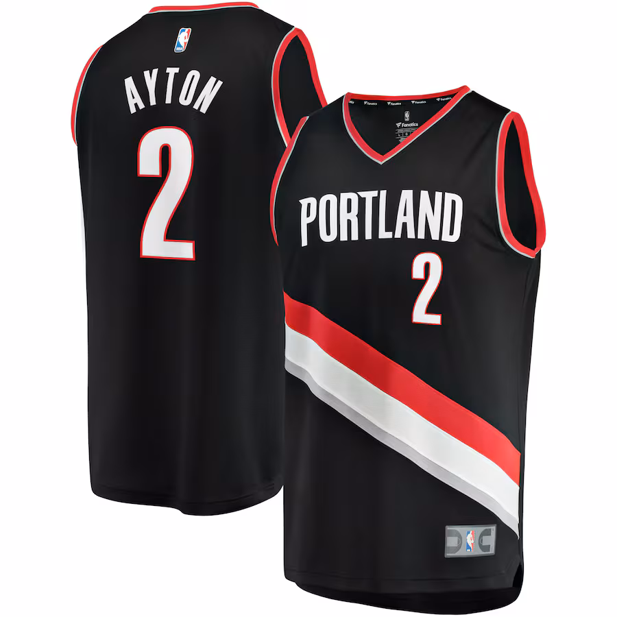 Deandre Ayton Portland Trail Blazers Fanatics Fast Break Player Jersey - Icon Edition - Black