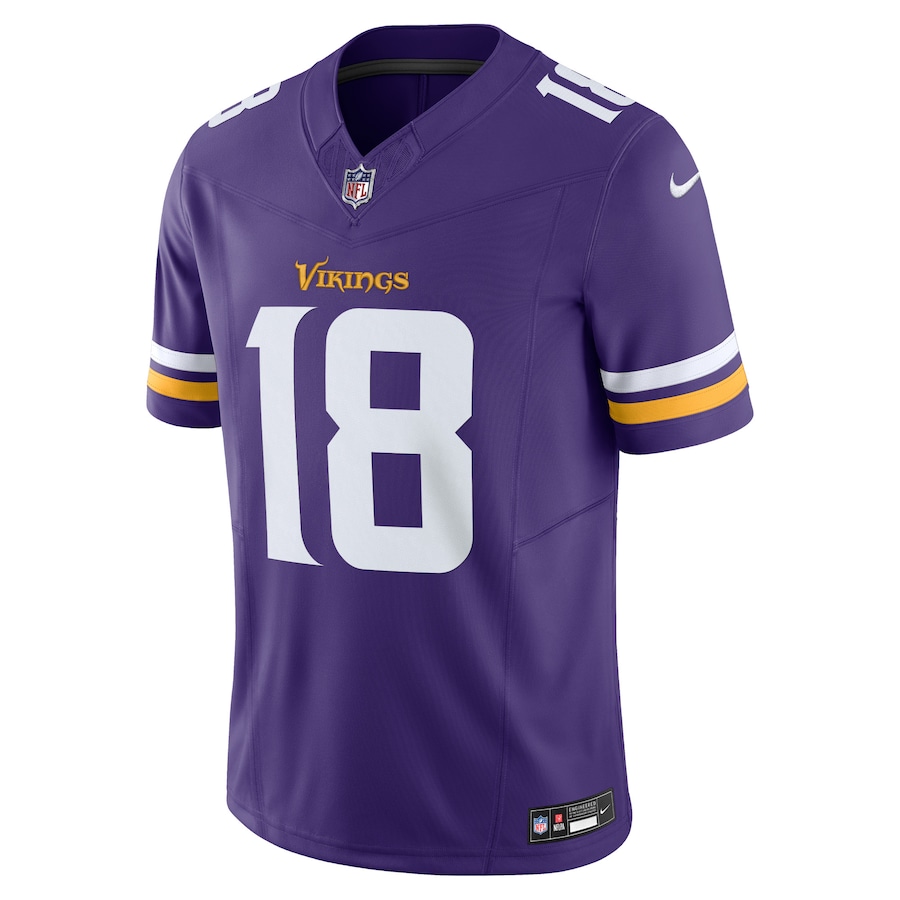 Mens Minnesota Vikings Justin Jefferson Purple Vapor F.U.S.E. Limited Jersey