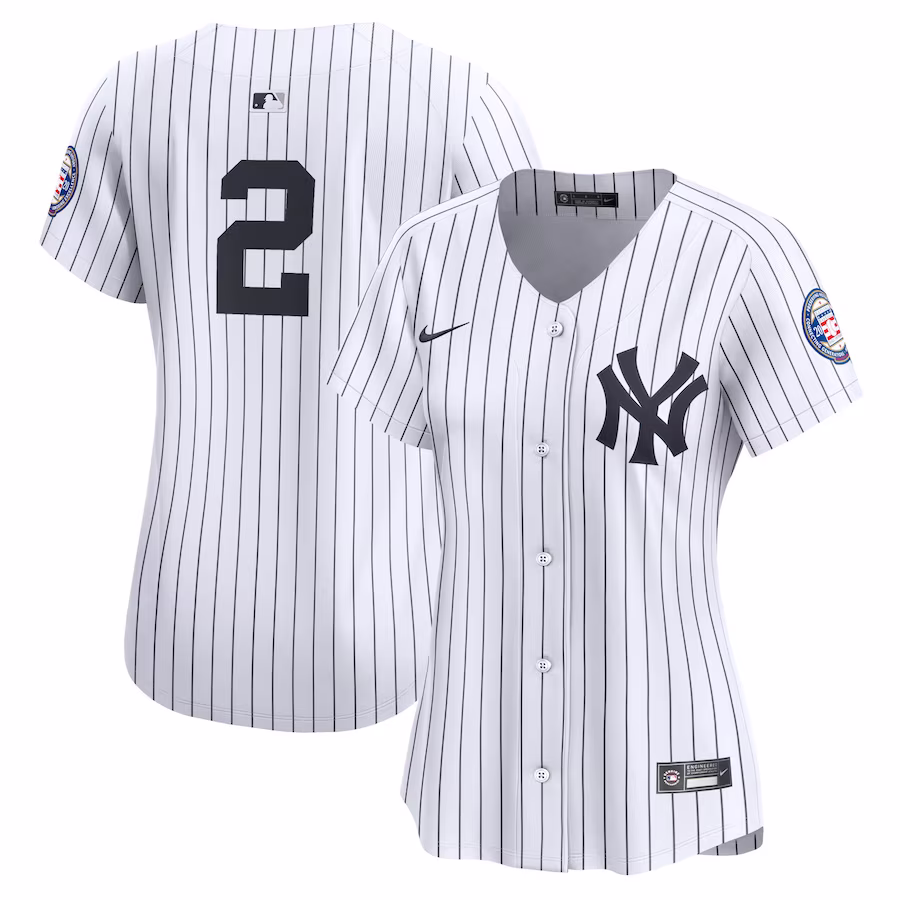 Youth New York Yankees Derek Jeter Nike White Home Limited Player Jersey