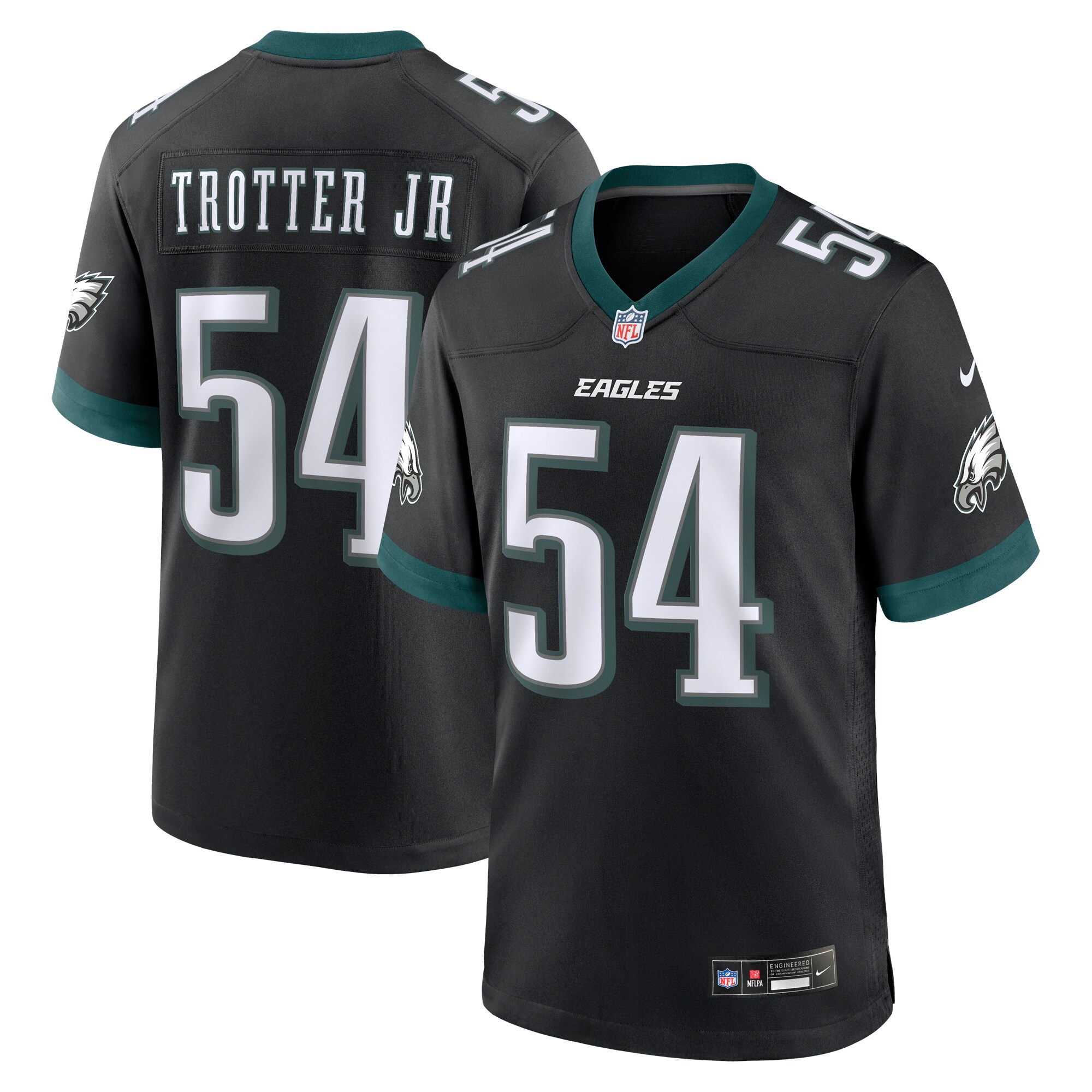 Jeremiah Trotter Jr. Philadelphia Eagles Alternate 2024 NFL Draft Game Jersey - Black