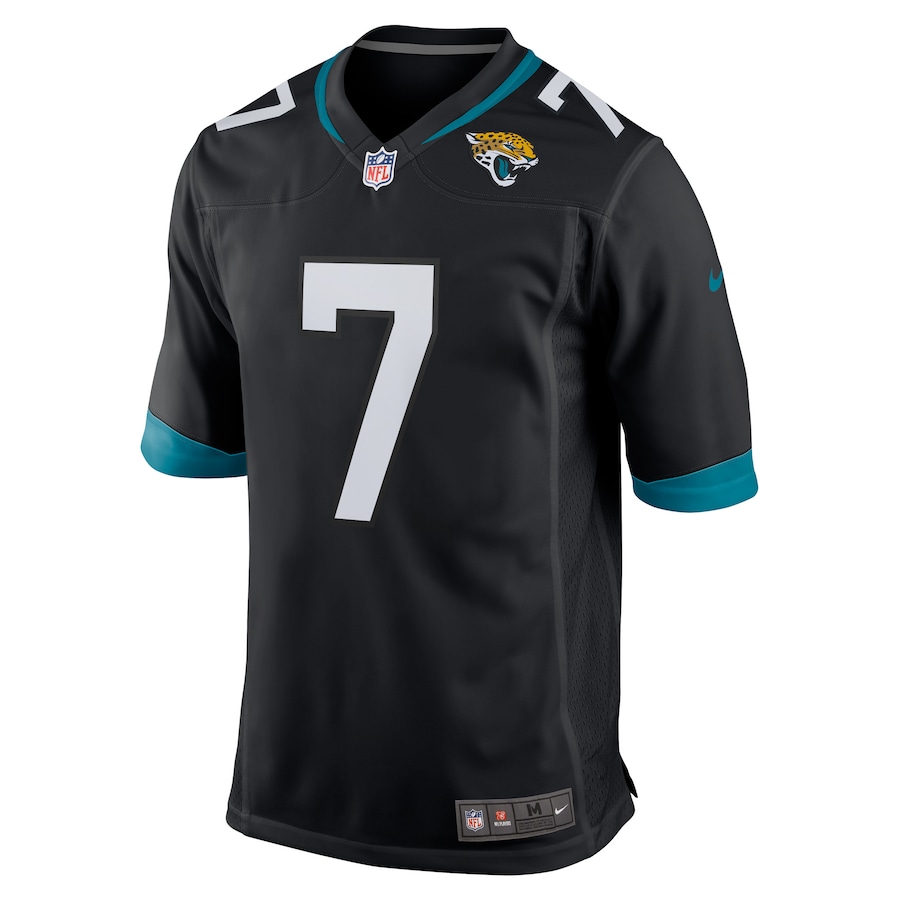Mens Jacksonville Jaguars Byron Leftwich Black Alternate Retired Player Game Jersey