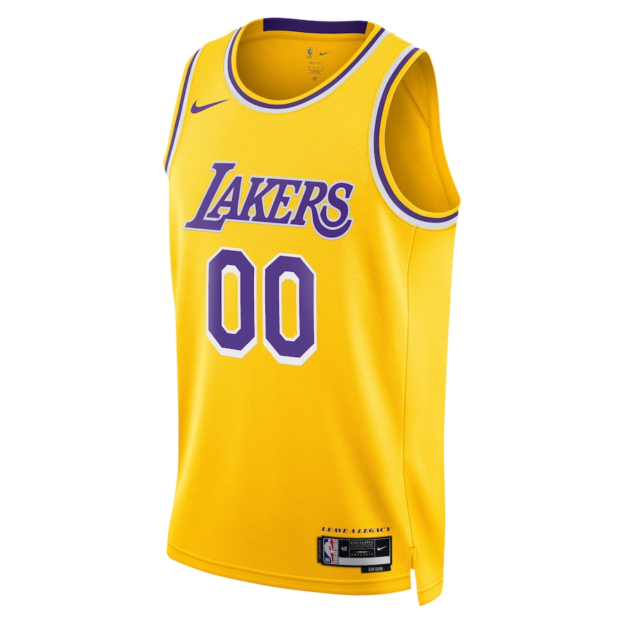 Unisex NBA Los Angeles Lakers Gold Swingman Custom Jersey - Icon Edition