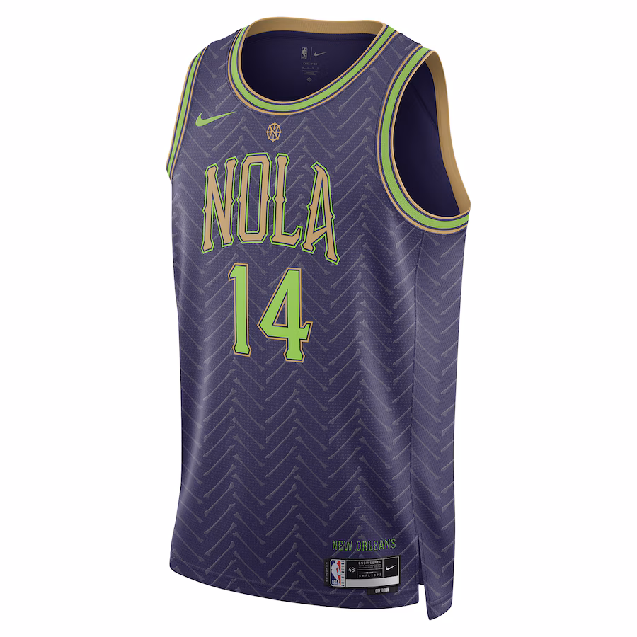 Brandon Ingram New Orleans Pelicans Nike Unisex 2024/25 Swingman Player Jersey - City Edition - Purple