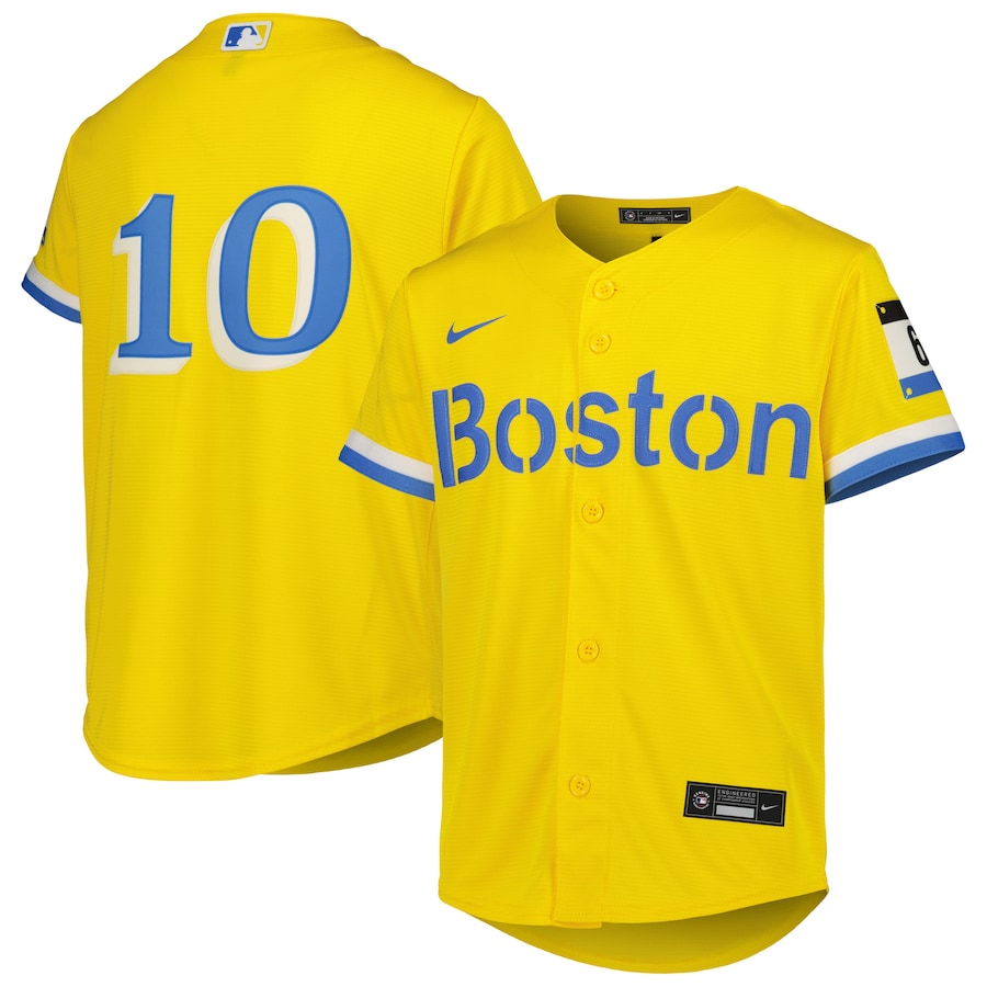 Youth Boston Red Sox Trevor Story Gold City Connect Replica Player Jersey