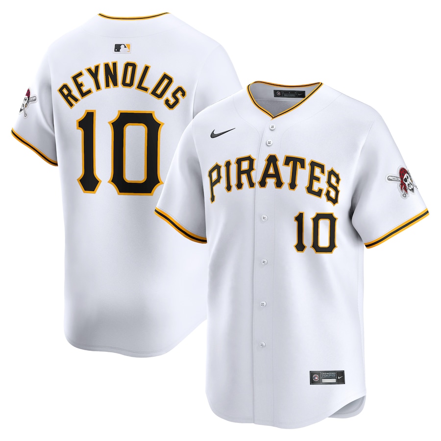 Men's Pittsburgh Pirates Bryan Reynolds White Home Limited Player Jersey
