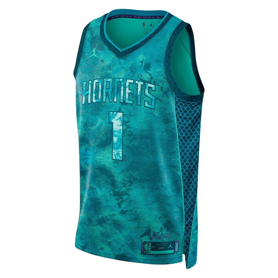 Unisex Charlotte Hornets LaMelo Ball Jordan Brand Teal Select Series Jersey