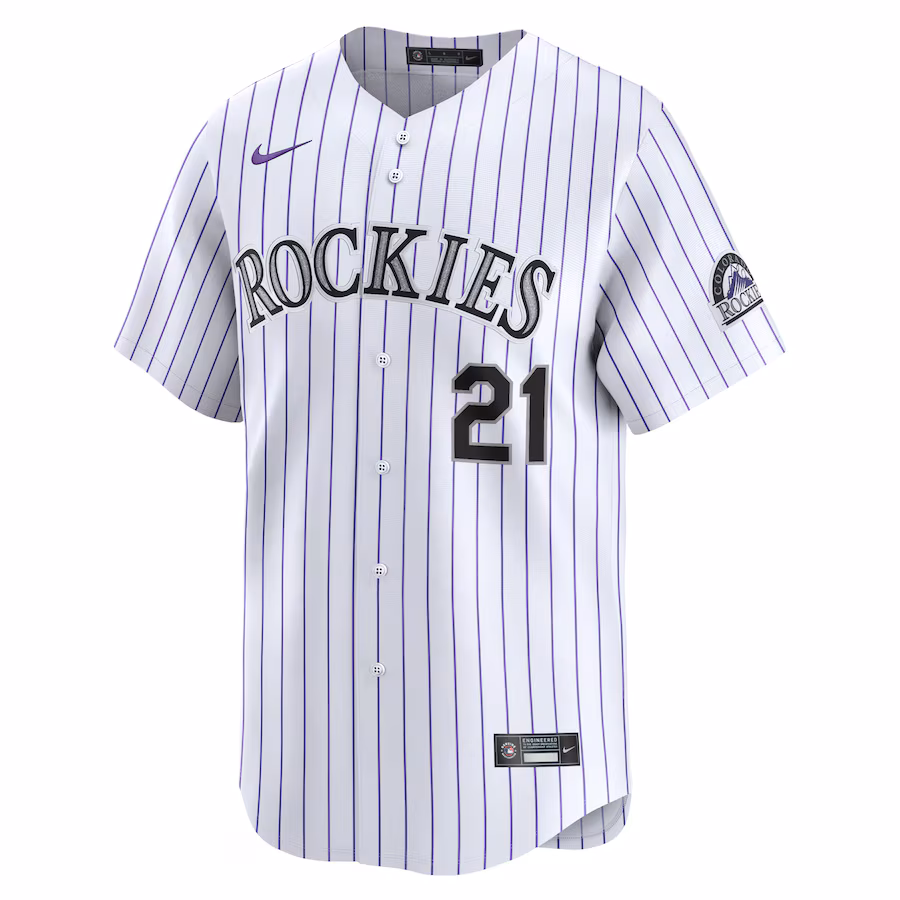 Youth Colorado Rockies Kyle Freeland Nike White Home Limited Player Jersey