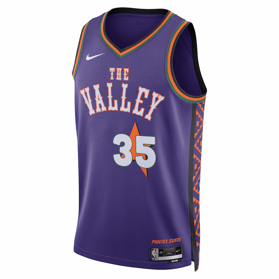 Kevin Durant Phoenix Suns Nike Unisex 2024/25 Swingman Player Jersey - City Edition - Purple