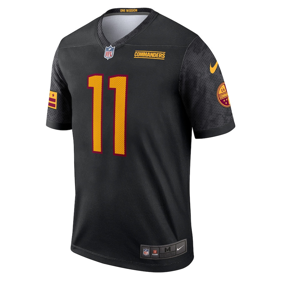 Carson Wentz 11 Washington Commanders Men Alternate Legend Jersey - Black