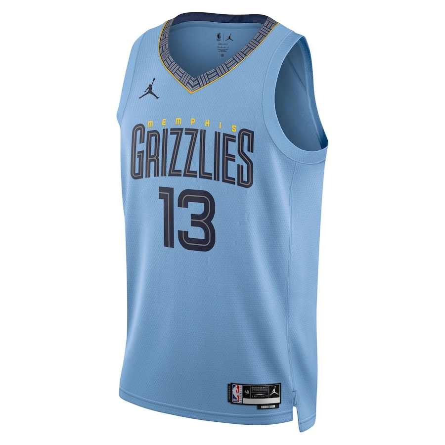 Unisex Memphis Grizzlies Jaren Jackson Jr. Jordan Brand Light Blue Jersey