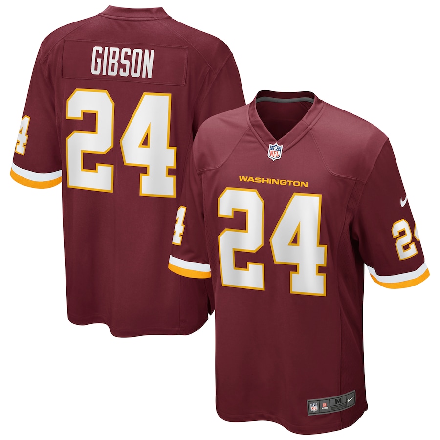 Mens Antonio Gibson Washington Football Team Burgundy Game Player Jersey