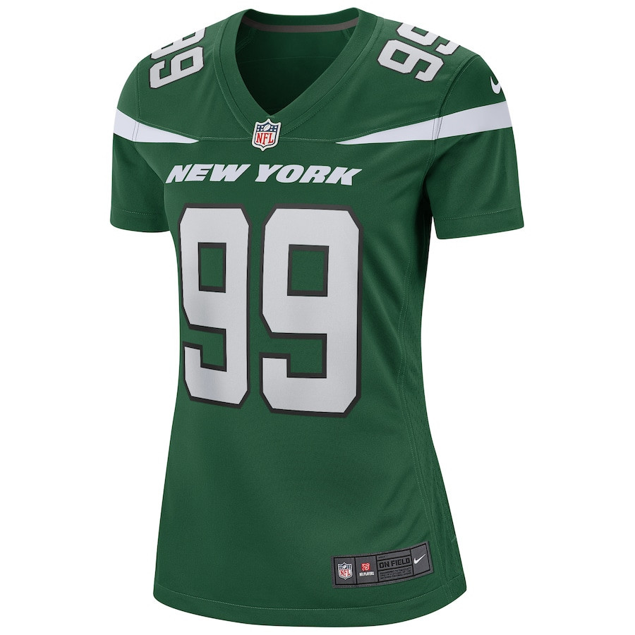 Mark Gastineau 99 New York Jets Women Game Retired Jersey - Gotham Green