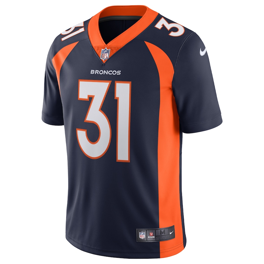 Mens Denver Broncos Justin Simmons Navy Alternate Vapor Limited Jersey