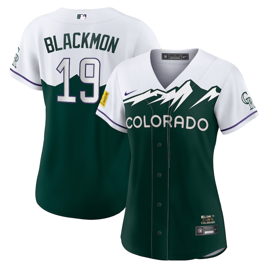 Women's Colorado Rockies Charlie Blackmon White City Connect Replica Player Jersey