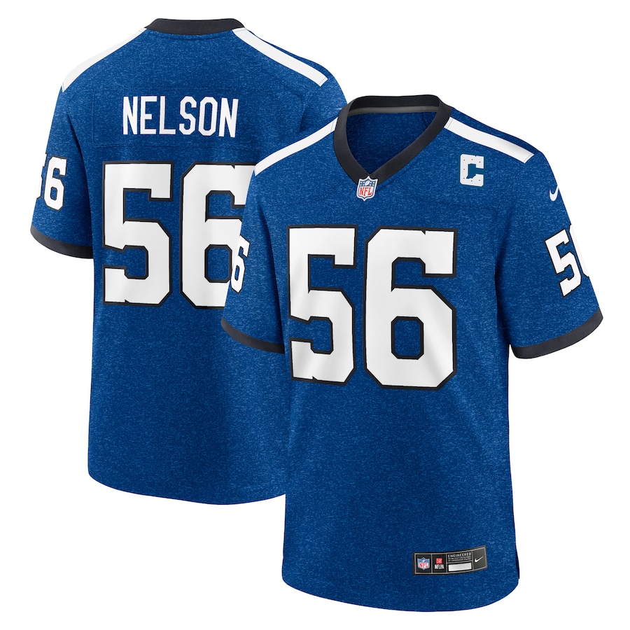 Mens Indianapolis Colts Quenton Nelson Royal Indiana Nights Alternate Game Jersey