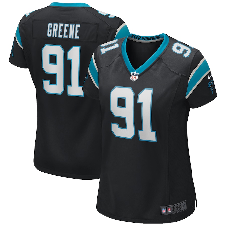 Womens Carolina Panthers Kevin Greene Black Game Retired Player Jersey