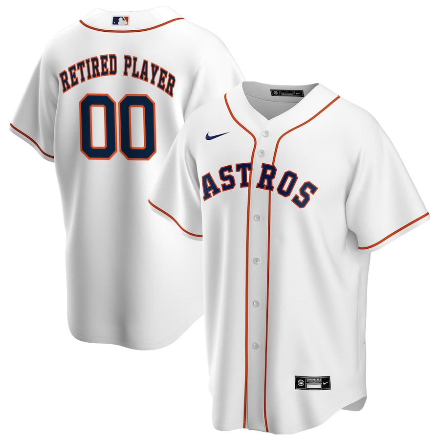 Men's Houston Astros White Home Pick-A-Player Retired Roster Replica Jersey