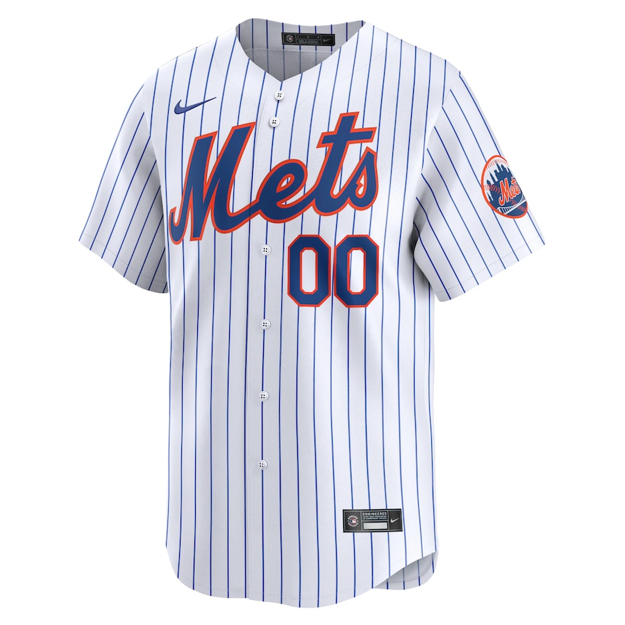 Men's New York Mets White Home Limited Pick-A-Player Retired Roster Jersey