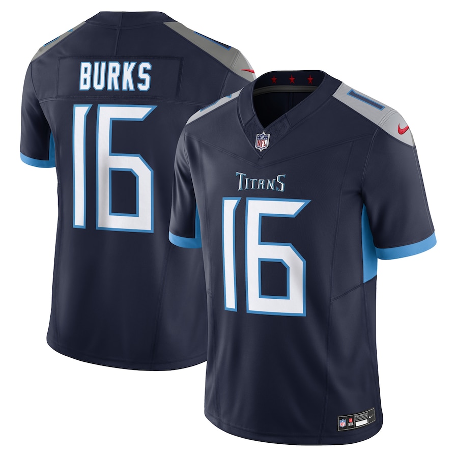 Mens Tennessee Titans Treylon Burks Navy Vapor F.U.S.E. Limited Jersey