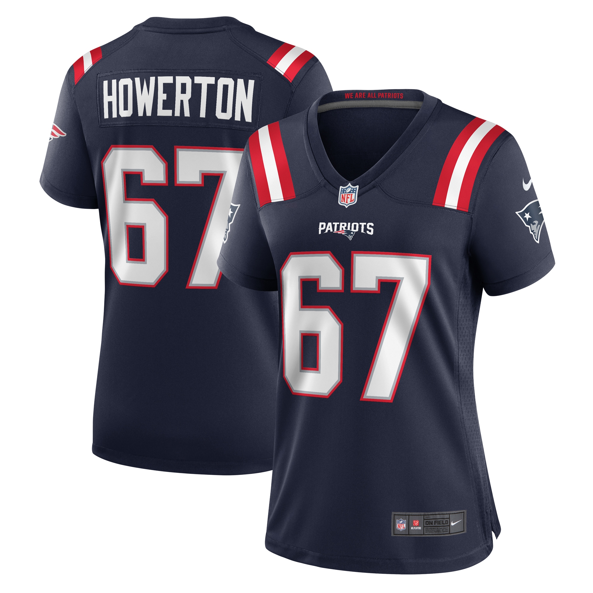 Hayden Howerton New England Patriots Women's Home Game Player Jersey - Navy