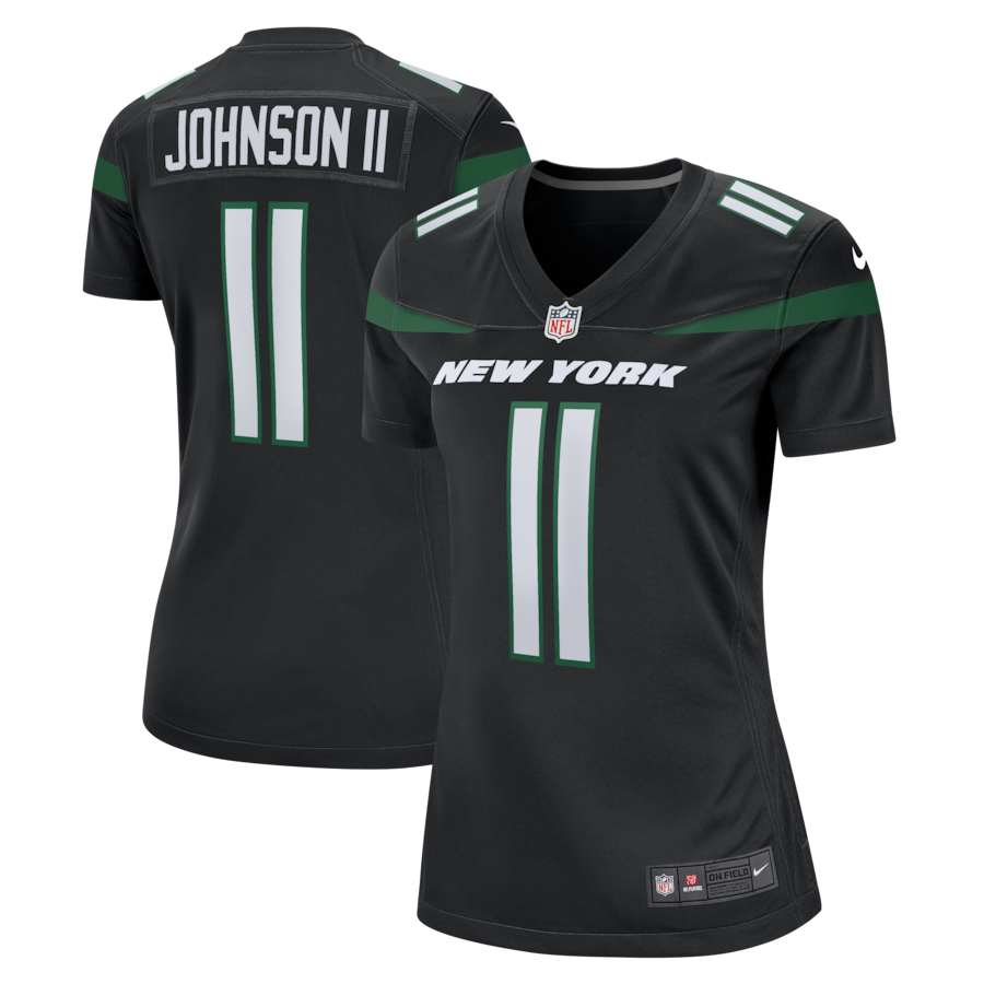 Womens New York Jets Jermaine Johnson II Stealth Black Alternate Game Jersey