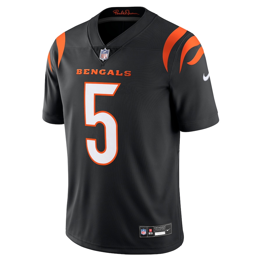 Mens Cincinnati Bengals Tee Higgins Black Vapor Untouchable Limited Jersey