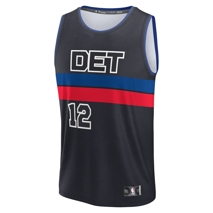 Tobias Harris Detroit Pistons Fanatics Fast Break Player Jersey - Statement Edition - Black