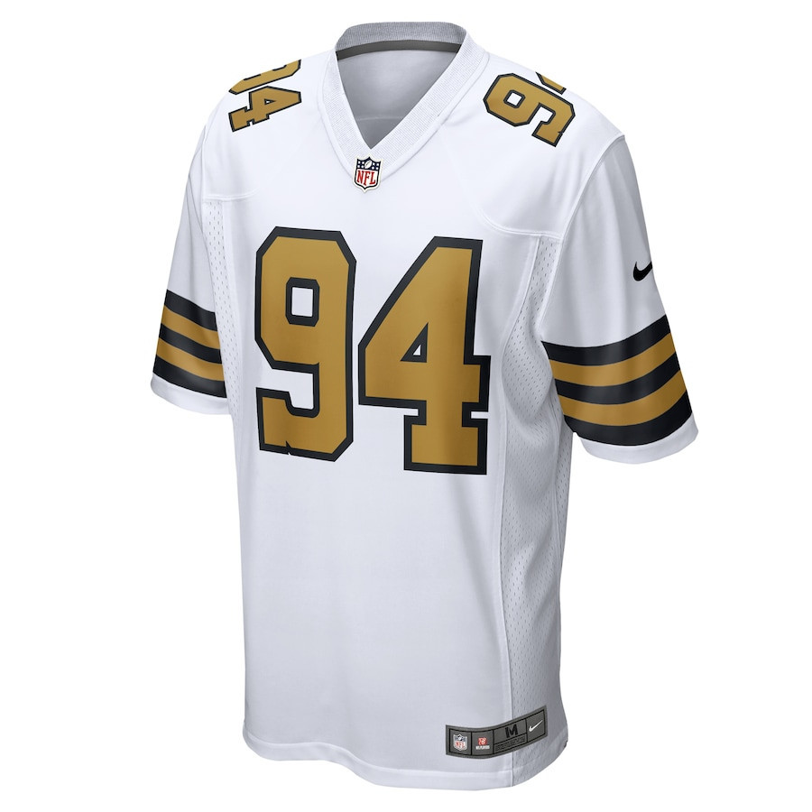 Cameron Jordan 94 New Orleans Saints Alternate Game Men Jersey - White