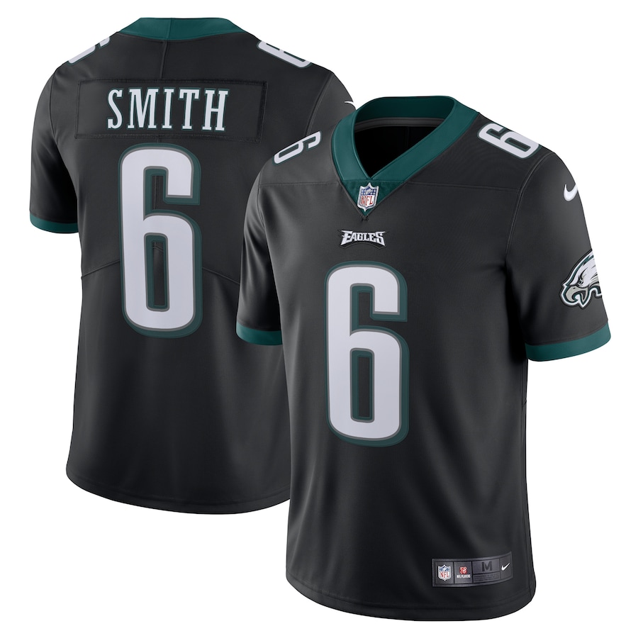 Mens Philadelphia Eagles DeVonta Smith Black Alternate Vapor Limited Jersey