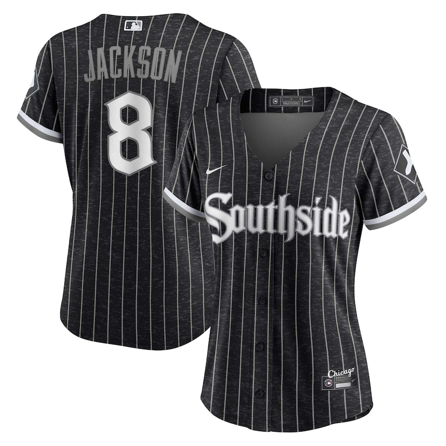 Women's Chicago White Sox Bo Jackson Black City Connect Replica Player Jersey