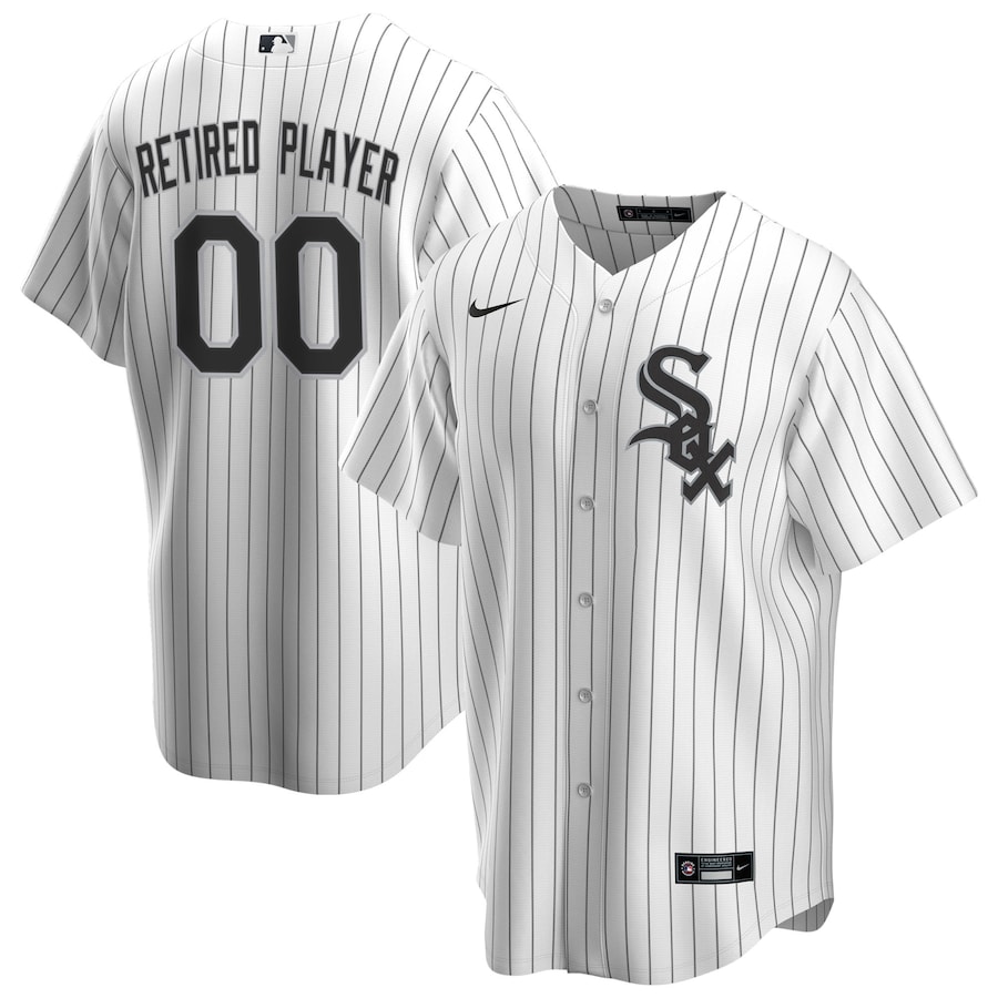 Men's Chicago White Sox White Home Pick-A-Player Retired Roster Replica Jersey