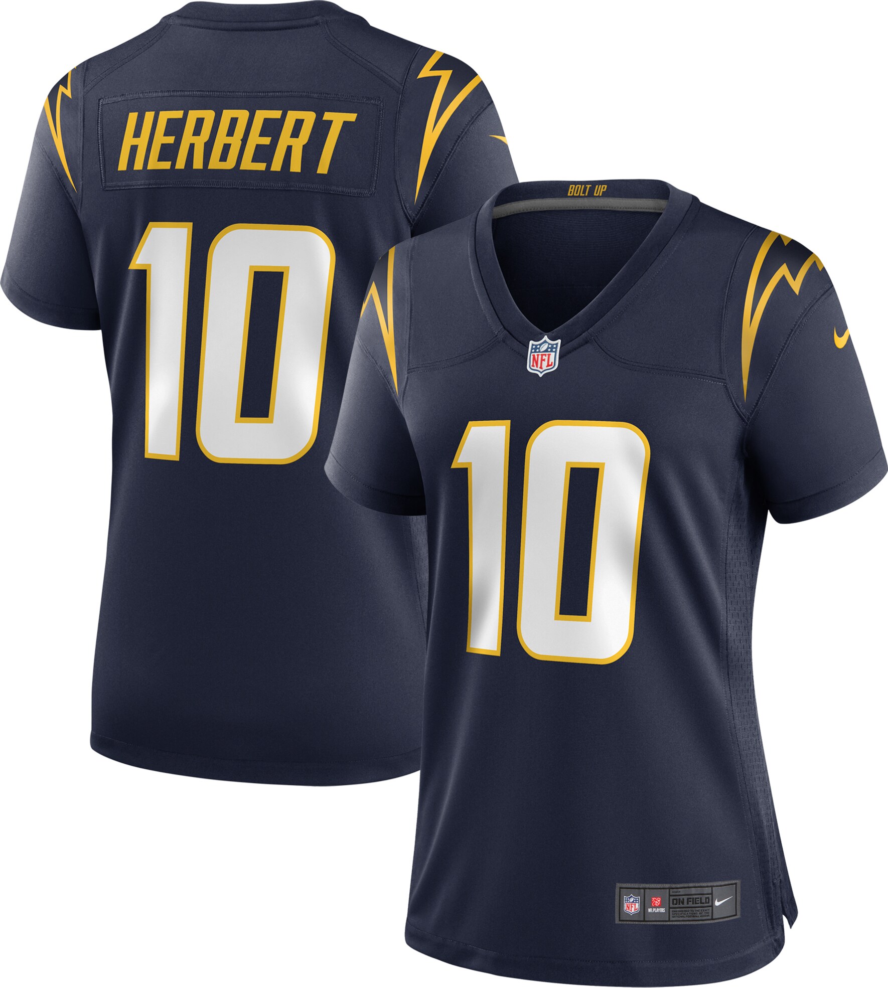 Justin Herbert Los Angeles Chargers Women's Alternate Game Jersey - Navy