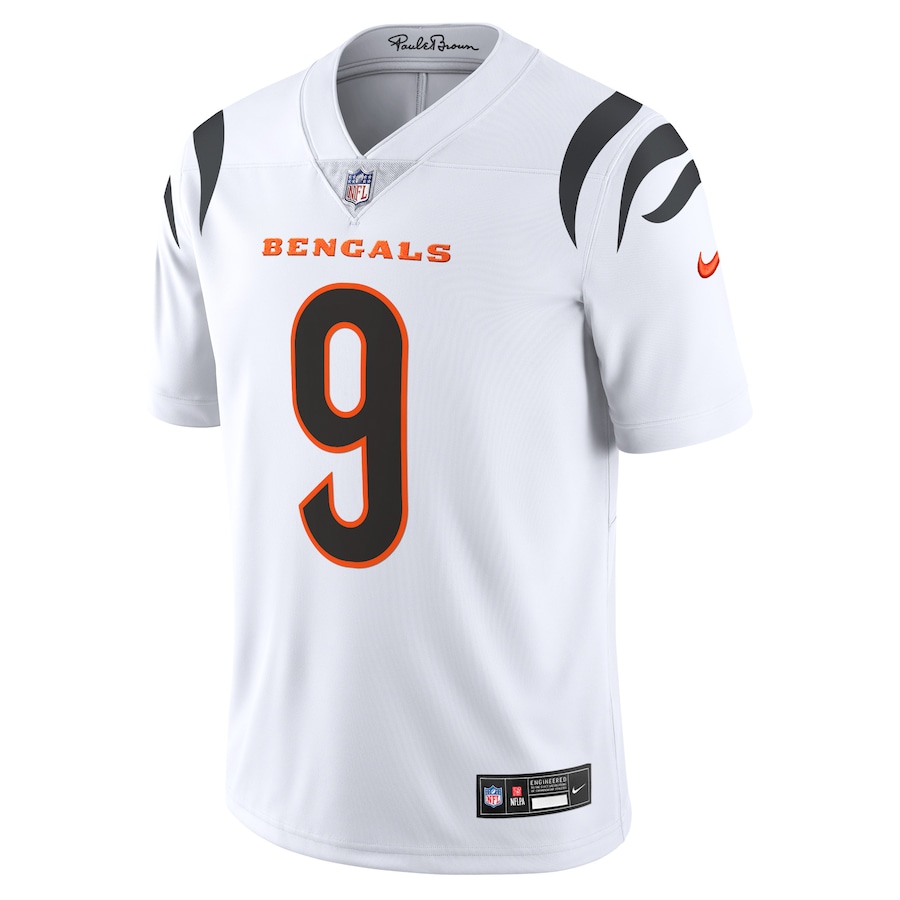 Mens Cincinnati Bengals Joe Burrow White Vapor Untouchable Limited Jersey