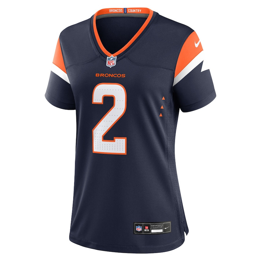 Patrick Surtain II 2 Denver Broncos Women Alternate Game Jersey - Navy