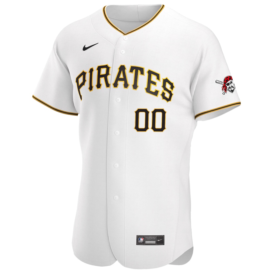 Men's Pittsburgh Pirates White Home Pick-A-Player Retired Roster Authentic Jersey