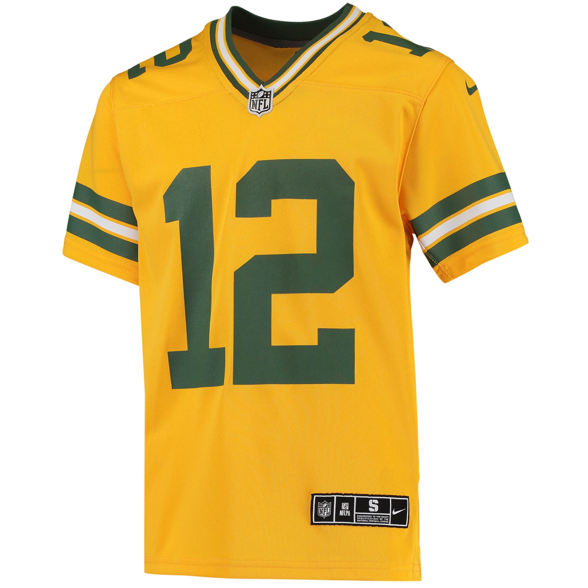 Aaron Rodgers Green Bay Packers Youth Inverted Team Game Jersey - Gold