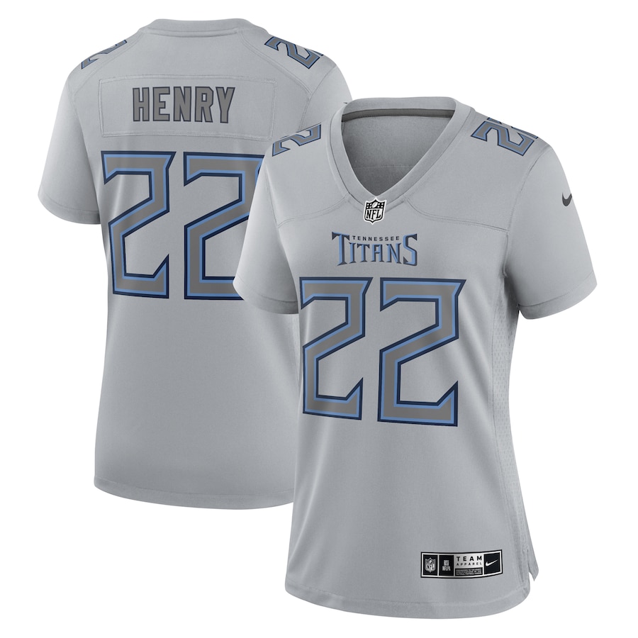 Womens Tennessee Titans Derrick Henry Gray Atmosphere Fashion Game Jersey