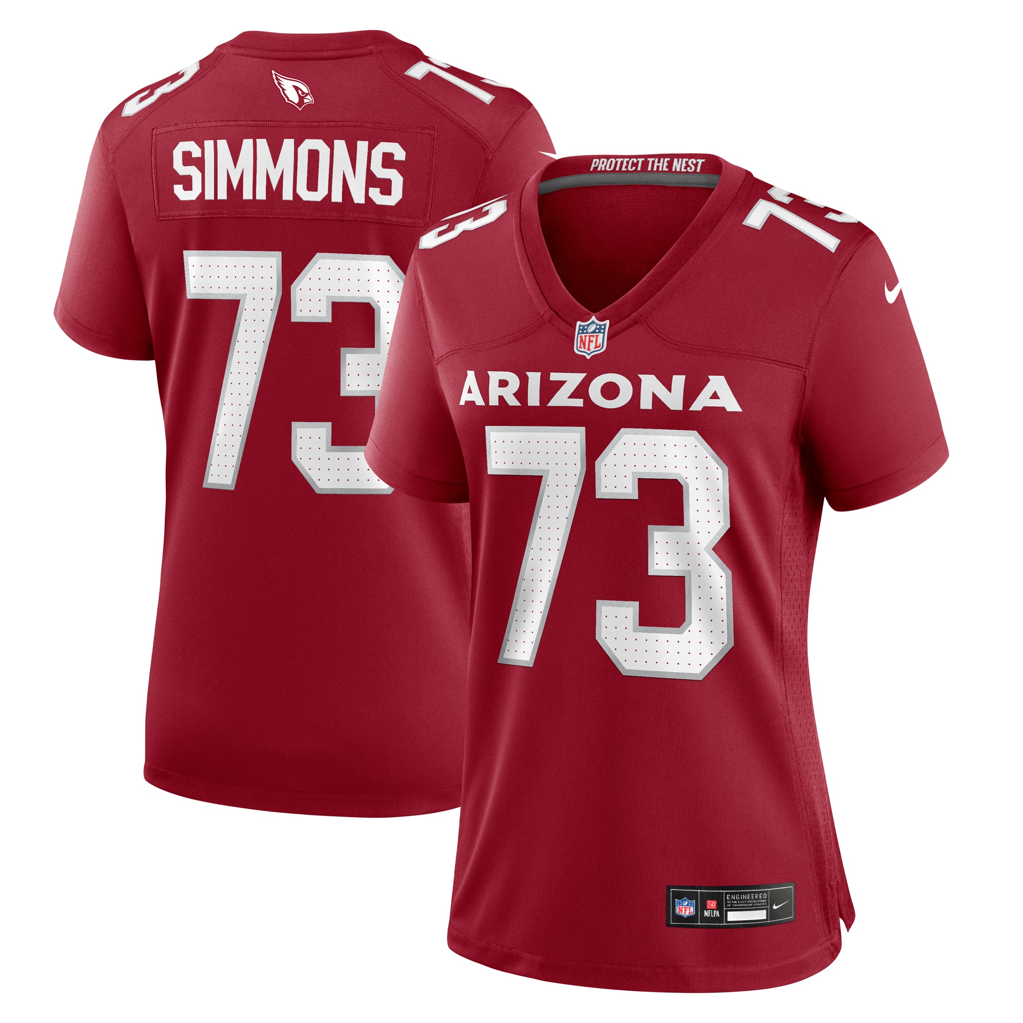 Lachavious Simmons Arizona Cardinals Women's Team Game Jersey - Cardinal