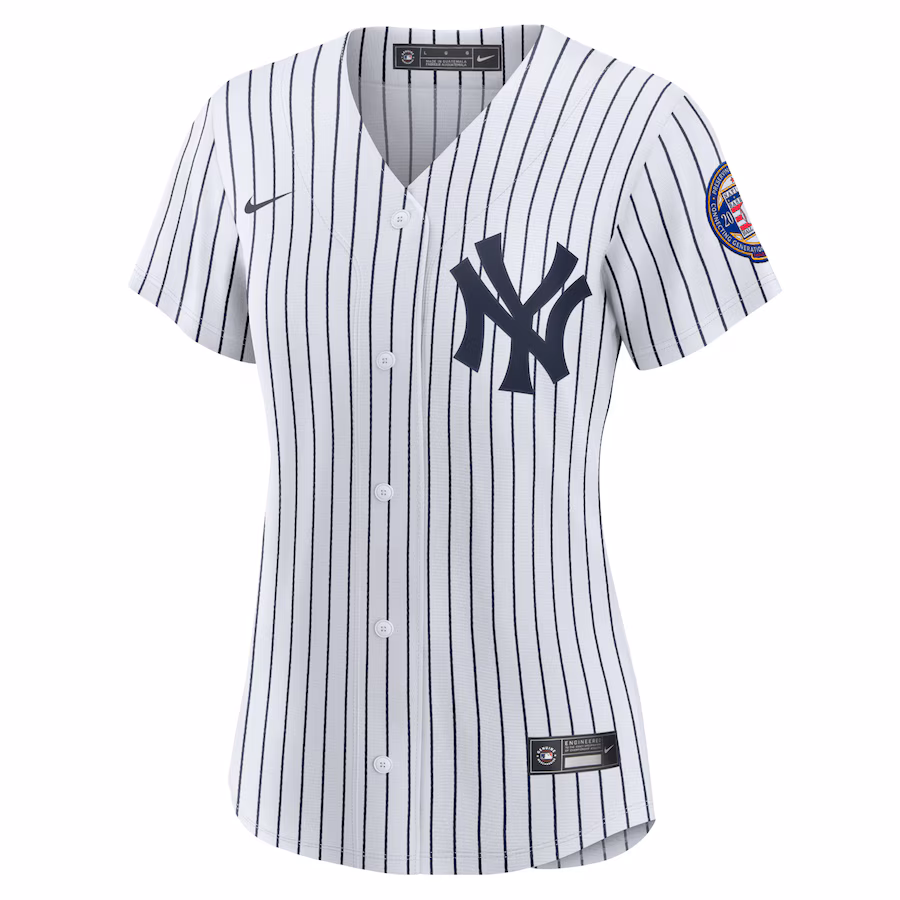 Youth New York Yankees Derek Jeter Nike White/Navy 2020 Hall of Fame Induction Home Replica Player Name Jersey