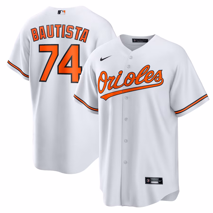 Youth Baltimore Orioles Felix Bautista Nike White Replica Player Jersey