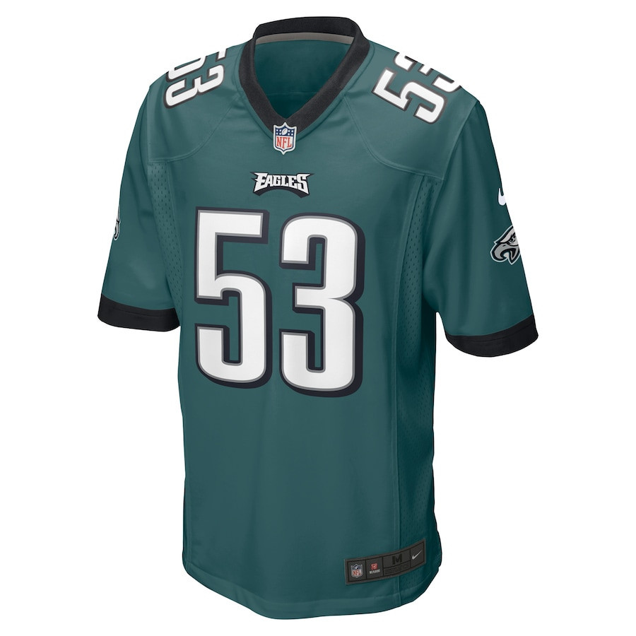 Shaquille Leonard 53 Philadelphia Eagles Game Men Jersey - Midnight Green