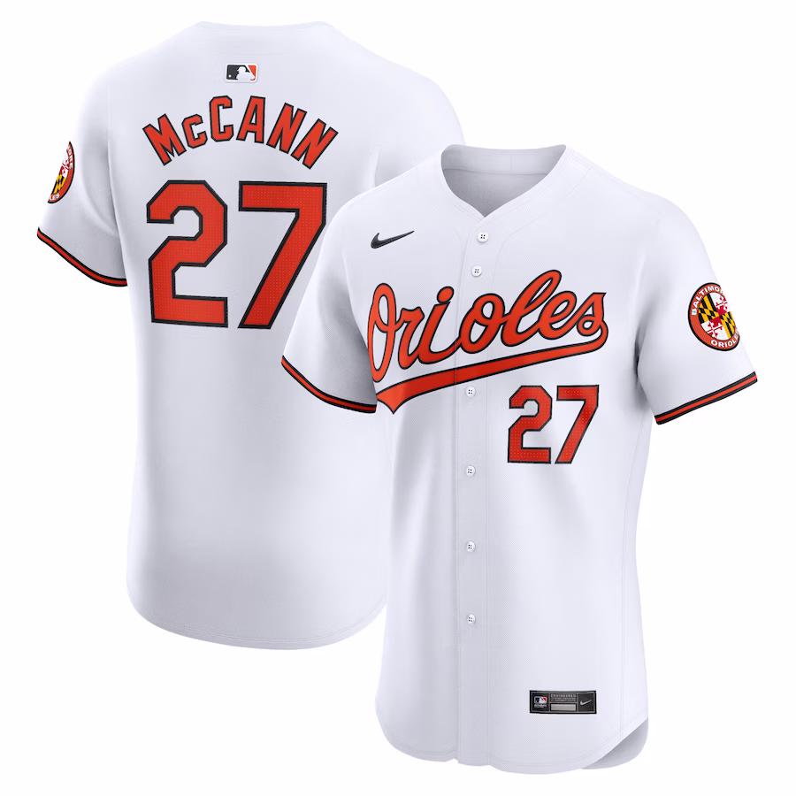 Youth Baltimore Orioles James McCann Nike White Home Elite Player Jersey