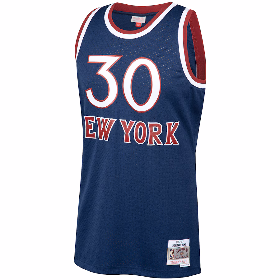 Men's New York Knicks Bernard King Mitchell & Ness Navy Hardwood Classics Swingman Jersey
