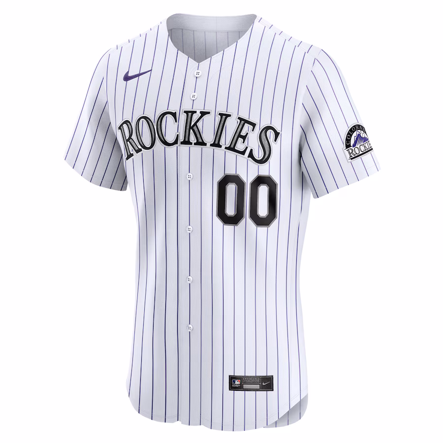 Youth Colorado Rockies Nike White Home Elite Pick-A-Player Retired Roster Jersey