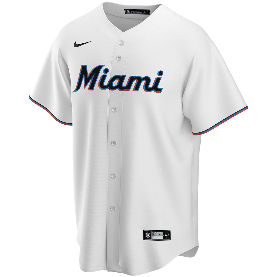 Men's Miami Marlins White Home Pick-A-Player Retired Roster Replica Jersey
