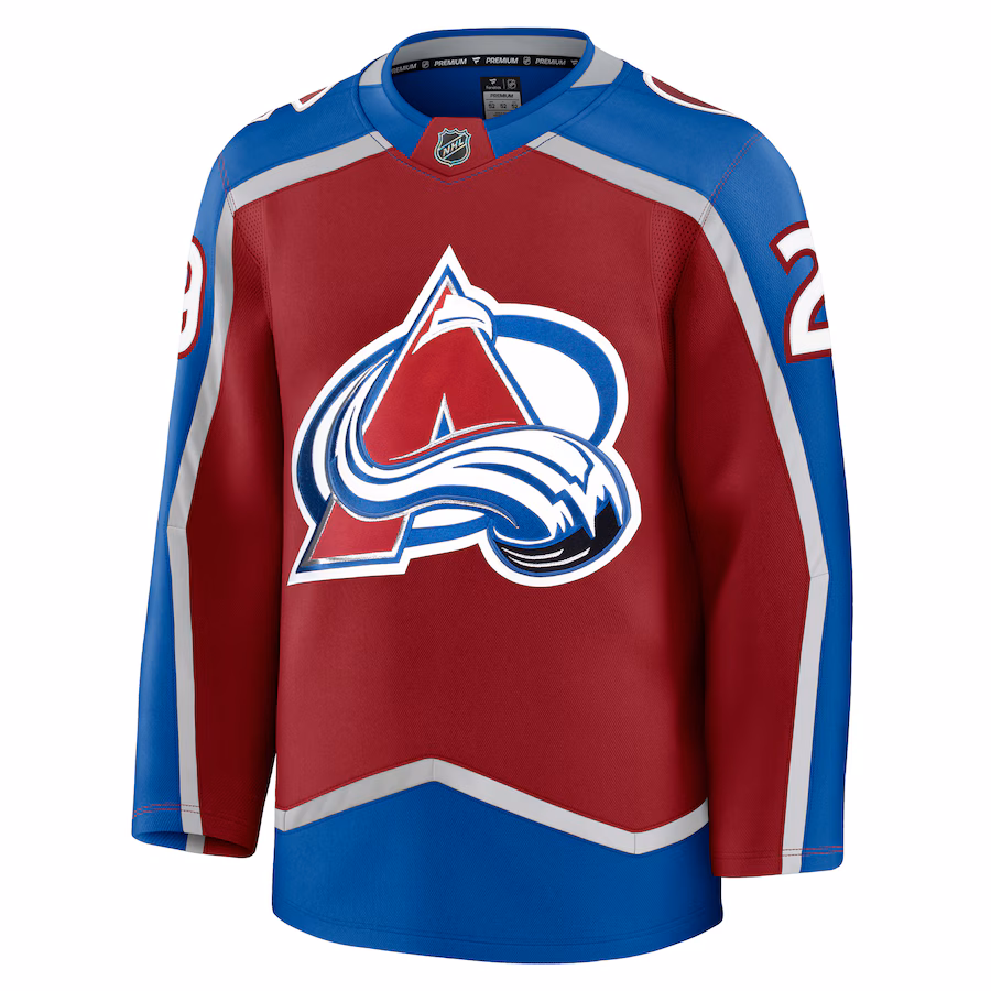 Nathan MacKinnon Colorado Avalanche Fanatics Home Premium Jersey - Burgundy