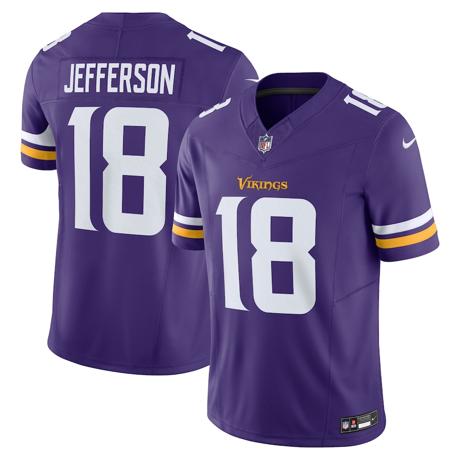 Mens Minnesota Vikings Justin Jefferson Purple Vapor F.U.S.E. Limited Jersey