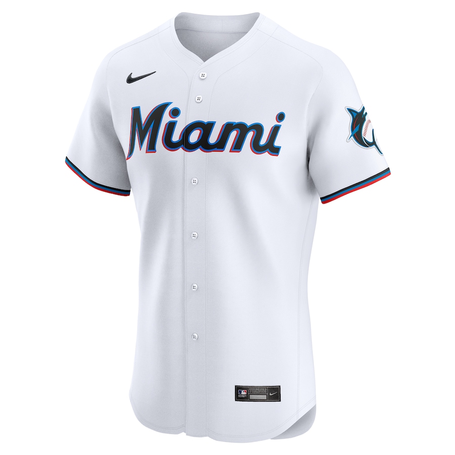 Men's MLB Miami Marlins White Home Elite Pick-A-Player Retired Roster Jersey